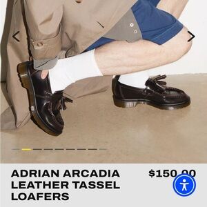 Doc Martens Adrian Arcadia Leather Tassel Loafers US 8 new in box!